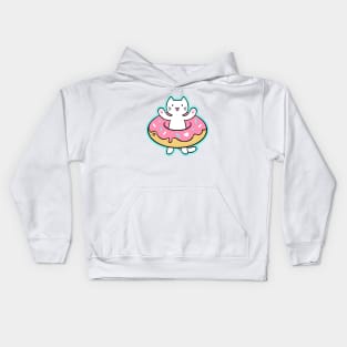 Cat and Donut Kids Hoodie